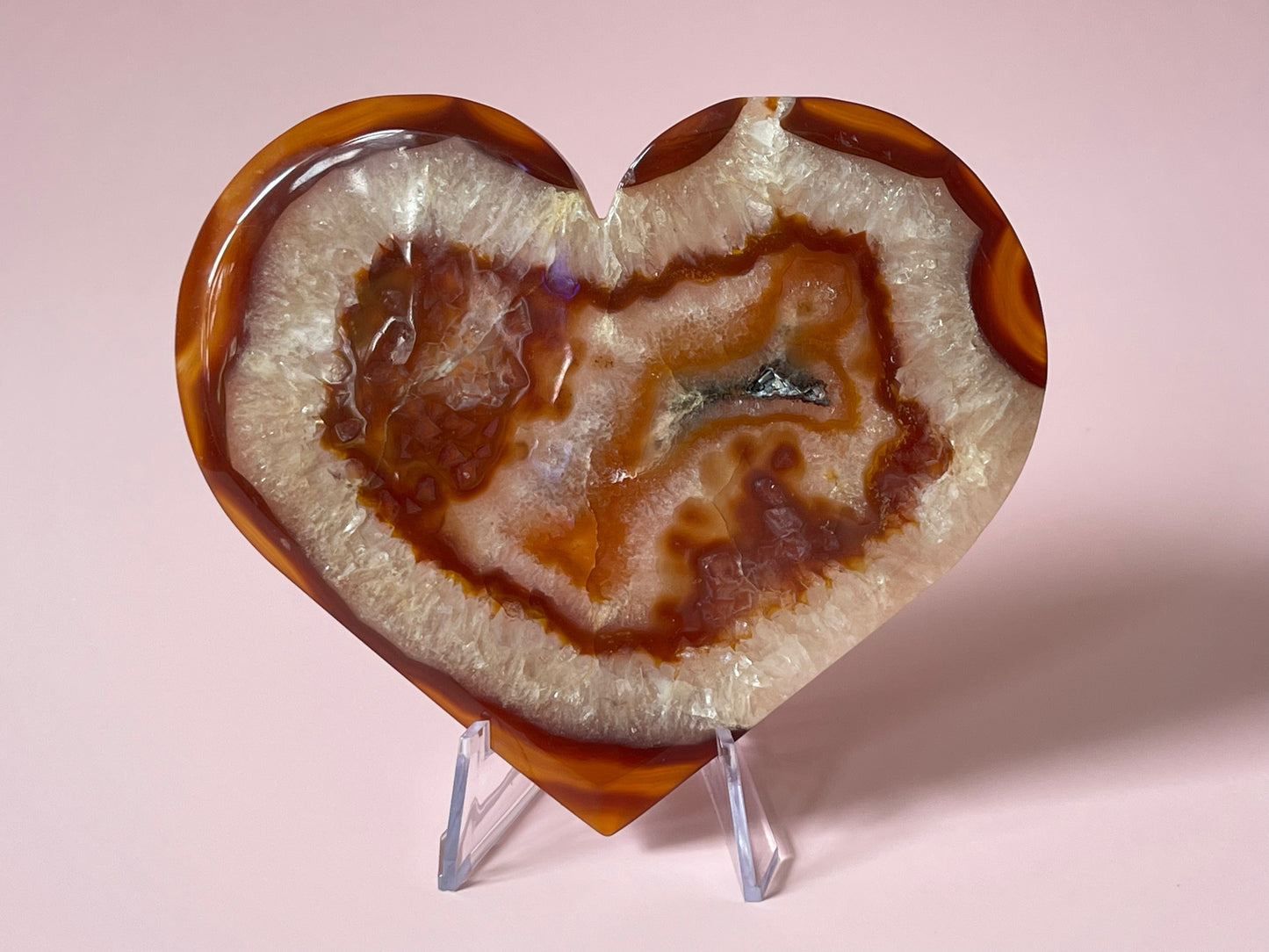 Carnelian Heart XL Druzy Carnelian Crystal Heart Carving Crystal Home Decor Gift for lovers Gift for Her Gift for Nature Lover
