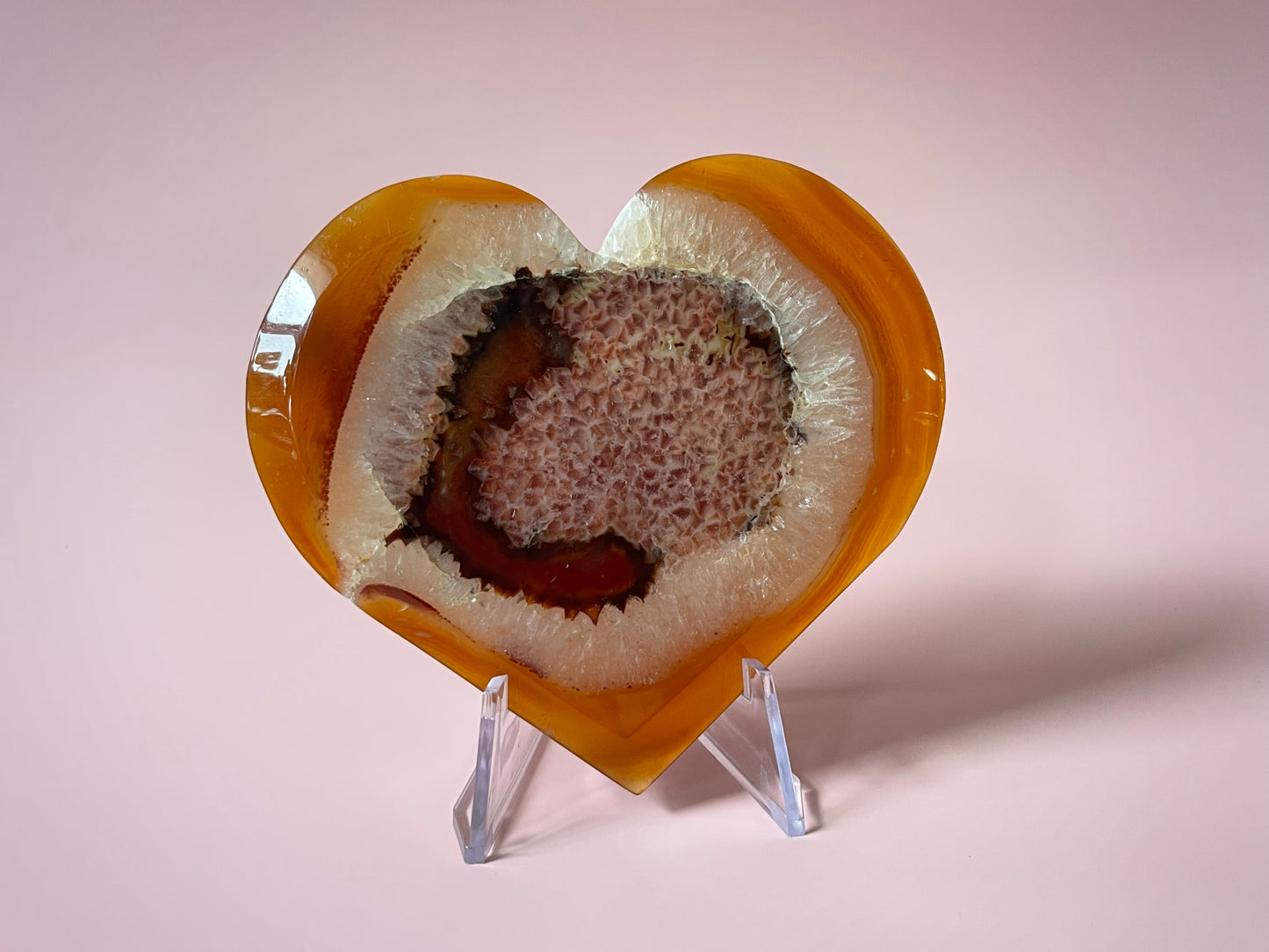 Carnelian Heart Druzy Carnelian Crystal Heart Carving Crystal Home Decor Gift for lovers Gift for Her Gift for Nature Lover