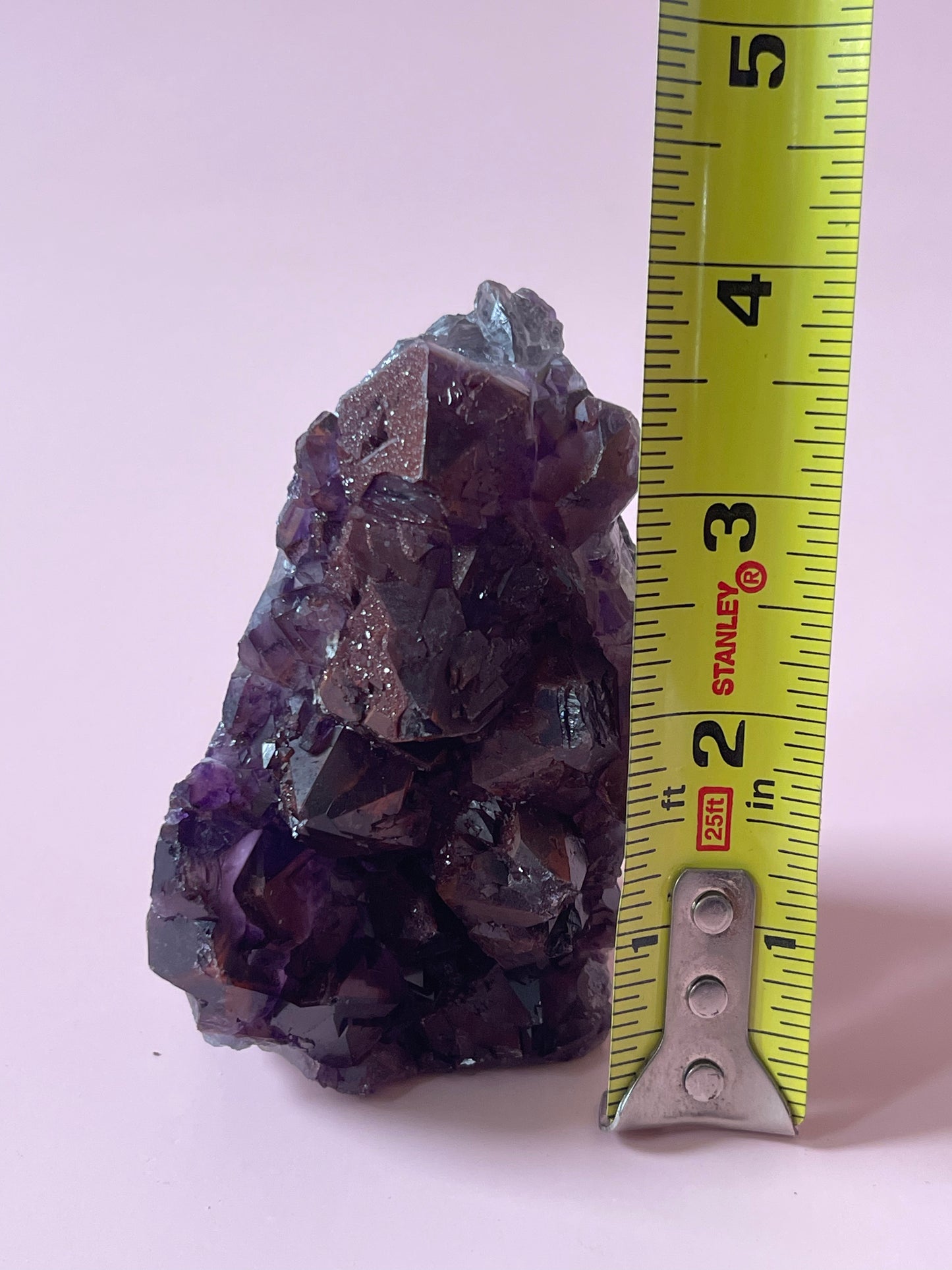 Red Amethyst Red Capped Amethyst with Hematite Alien Amethyst Cluster Elestial Amethyst with Record keepers Rare Crystal Home Decor Gift