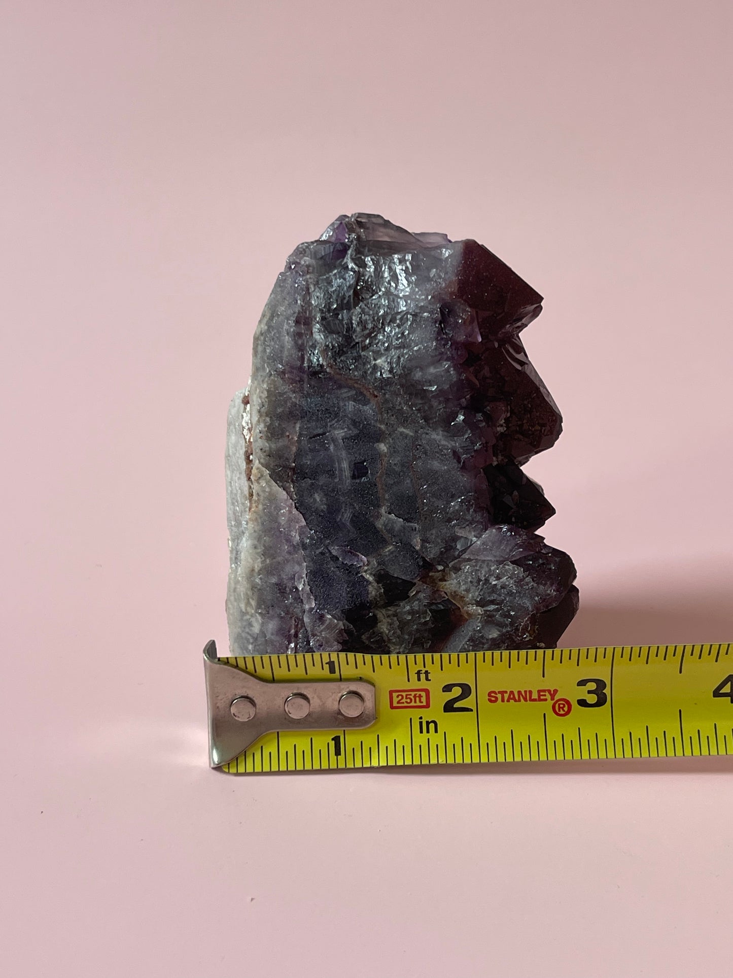 Red Amethyst Red Capped Amethyst with Hematite Alien Amethyst Cluster Elestial Amethyst with Record keepers Rare Crystal Home Decor Gift