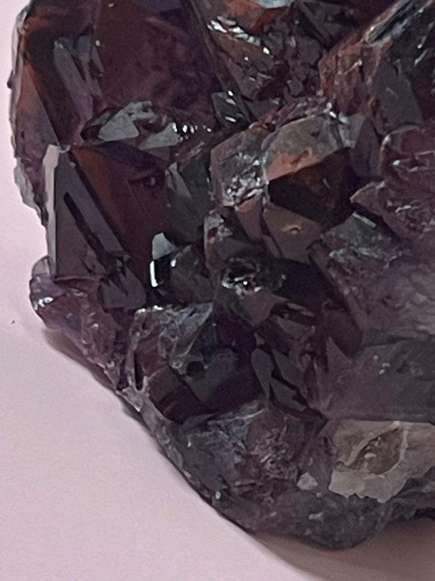 Red Amethyst Red Capped Amethyst with Hematite Alien Amethyst Cluster Elestial Amethyst with Record keepers Rare Crystal Home Decor Gift