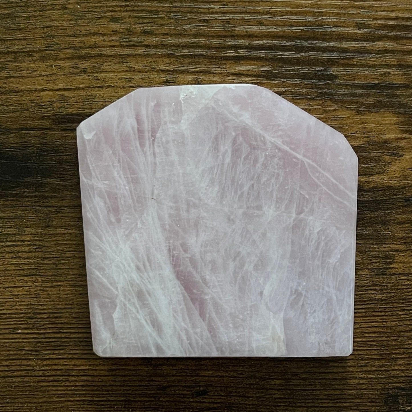 Rose Quartz Cut Base Freeform quartz crystal hand carved healing energy