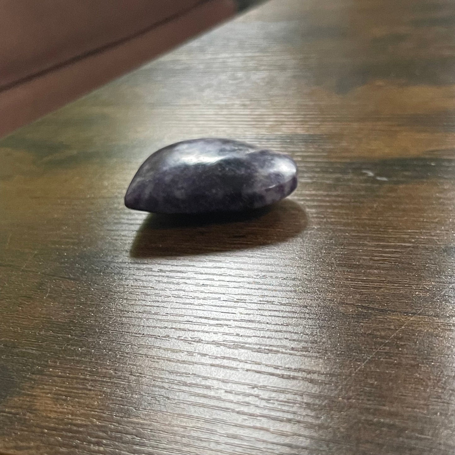Natural Lepidolite Heart-Purple Healing Crystal-Gemstone Heart-Home Decoration