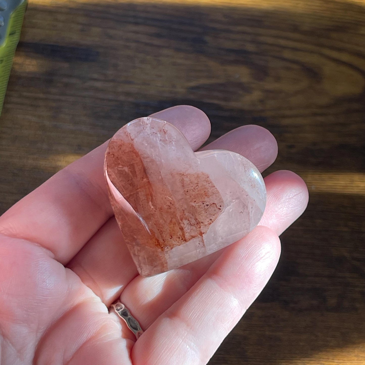 Sweet little Hematoid Heart Crystal Energy healing crystal heart