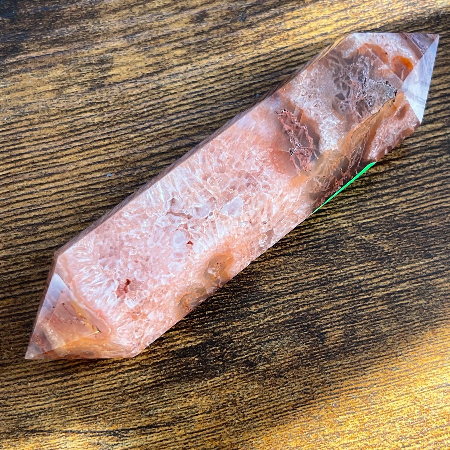 Red Moss Agate Double Terminated Healing Crystal