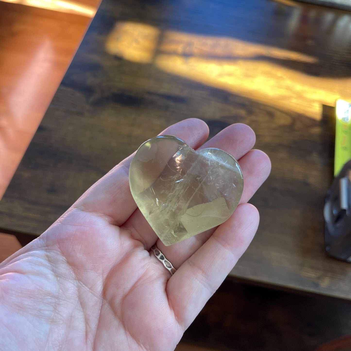Citrine Heart Crystal healing crystal heart