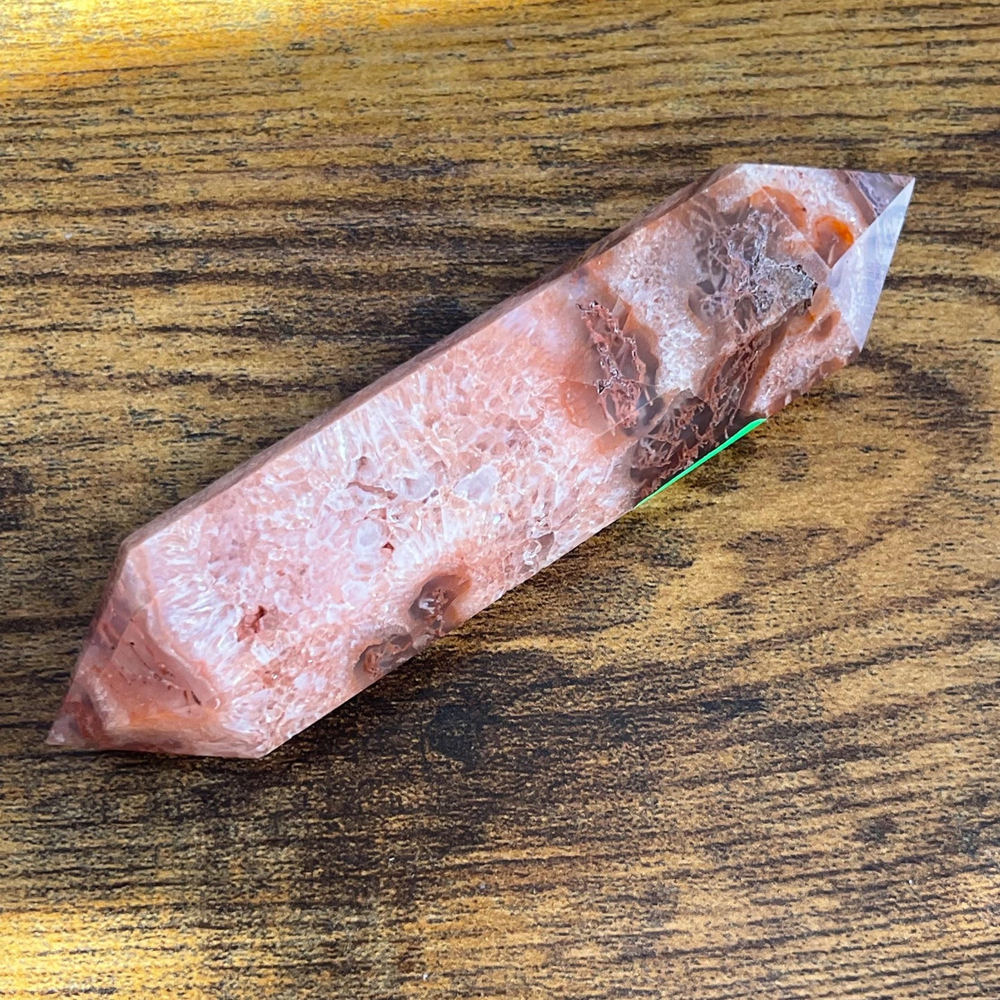 Red Moss Agate Double Terminated Healing Crystal