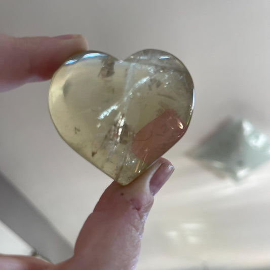 Citrine Heart Crystal healing crystal heart