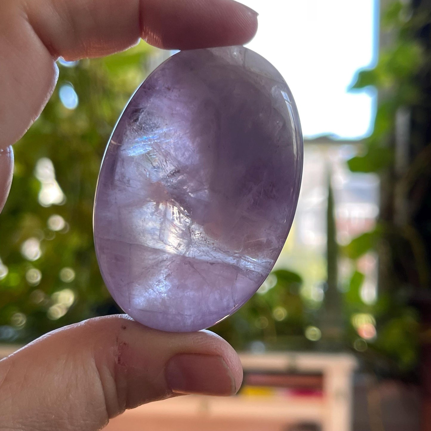 Amethyst Palmstone Healing crystal energy