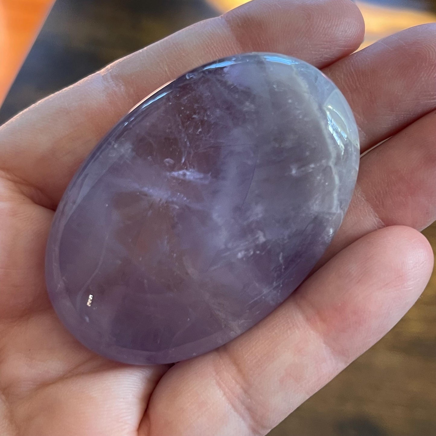 Amethyst Palmstone Healing crystal energy