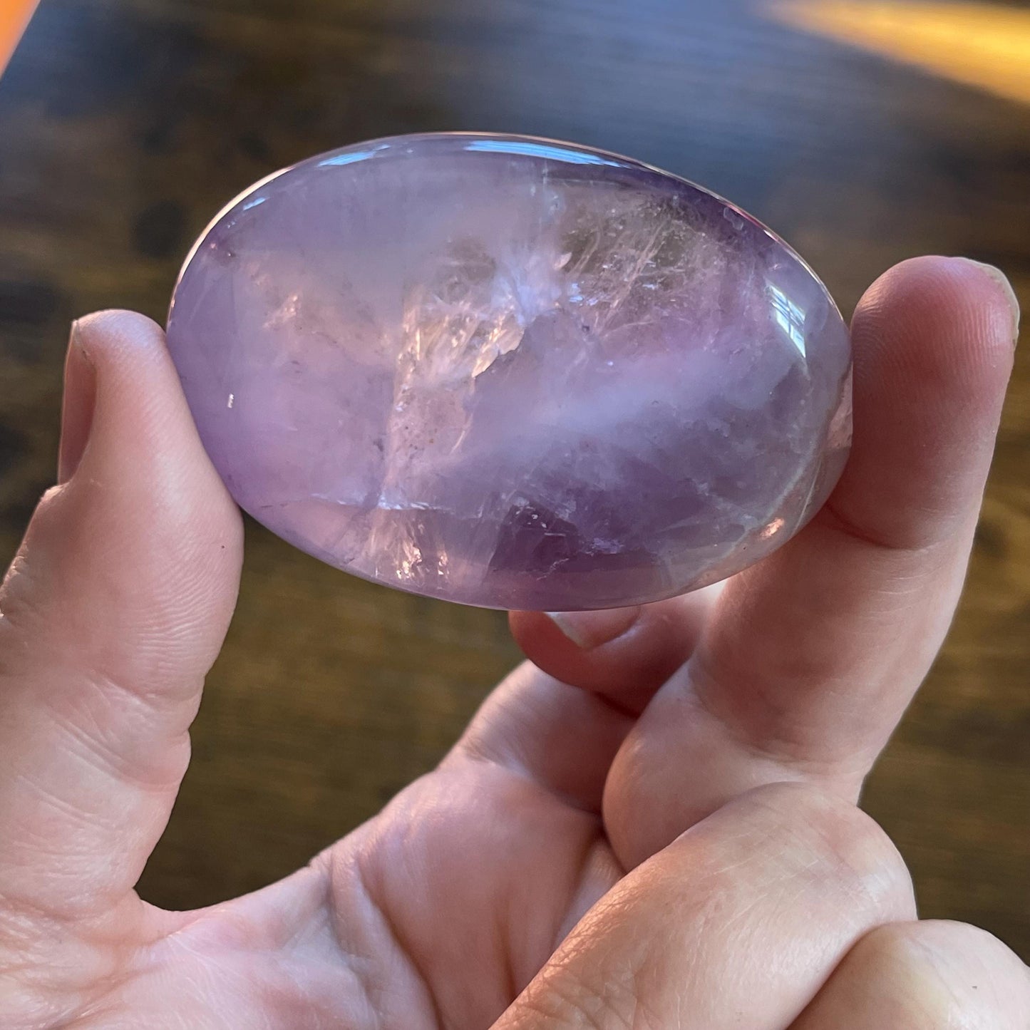 Amethyst Palmstone Healing crystal energy